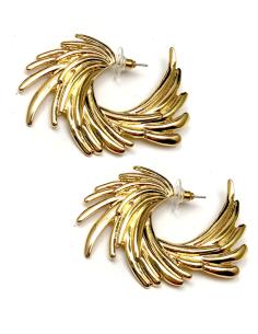 PENDIENTES DORADOS PERFECTOS PARA DIA Y NOCHE DOS EN UNO 2