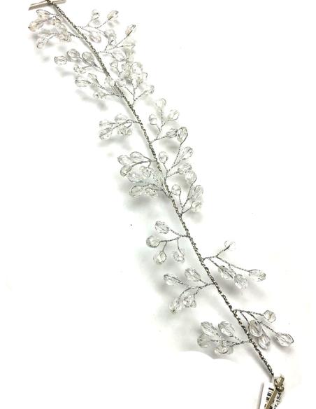 DIADEMAS FLEXIBLES PLATEADAS PARA ENTRELZAR MECHONES DE PELO