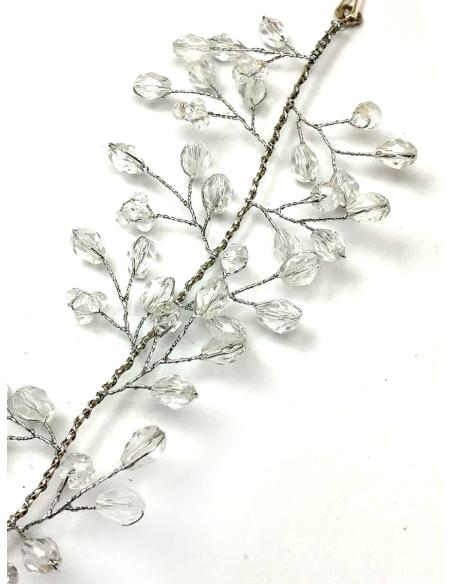 DIADEMAS FLEXIBLES PLATEADAS PARA ENTRELZAR MECHONES DE PELO