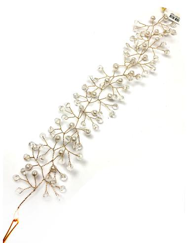 DIADEMAS FLEXIBLES DORADAS PARA ENTRELZAR MECHONES DE PELO