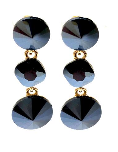 PENDIENTES LARGOS NEGROS ELEGANTES TODO UN LOOKAZO DE FIESTA - Imagen 1