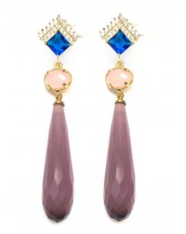 PENDIENTES LARGOS PARA BODAS ESPECIAL MADRINAS E INVITADAS - Imagen 1