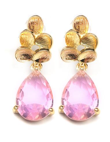 PENDIENTES PEQUEÑOS Y ELEGANTES CON FINA LAGRIMA ROSAS