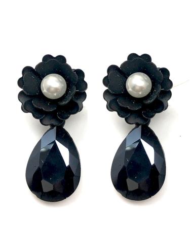 BONITOS PENDIENTES NEGROS PARA BODAS DE PEQUEÑO TAMAÑO