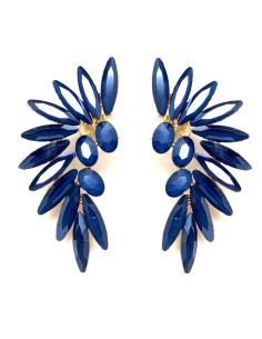 PENDIENTES AZULES PEQUEÑOS PARA CEREMONIAS DE DIA - Imagen 1