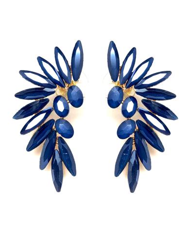 PENDIENTES AZULES PEQUEÑOS PARA CEREMONIAS DE DIA - Imagen 1