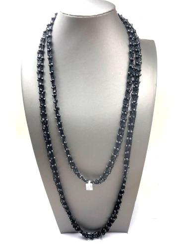 COLLARES NEGROS DE GANCHILLO LARGOS MUJER TENDRAS MIL FORMAS DE LLEVARLO