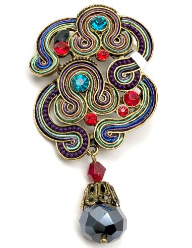 PRECIOSOS BROCHES  MUJER ETNICOS CARGADOS DE ORIGINALIDAD - Imagen 1