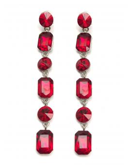 PENDIENTES ROJOS LARGOS DE FIESTA ESTARAS GUAPA Y SOFISTICADA - Imagen 1