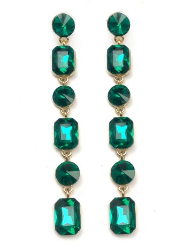 PENDIENTES VERDES LARGOS DE FIESTA ESTARAS GUAPA Y SOFISTICADA - Imagen 1