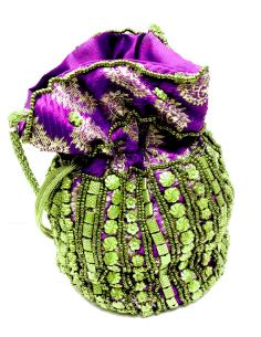 BOLSOS MORADOS DE MUJER TIPO BOMBONERA PARA BODAS Y FIESTA
