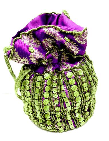 BOLSOS MORADOS DE MUJER TIPO BOMBONERA PARA BODAS Y FIESTA - Imagen 1