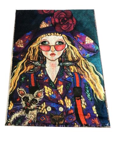ORIGINALES PAÑUELOS CON MUJER HIPPIE IRA GUAPA Y CALENTITA