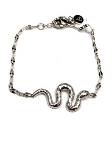 BONITAS PULSERAS PLATEADAS PARA MUJER CON SERPIENTES