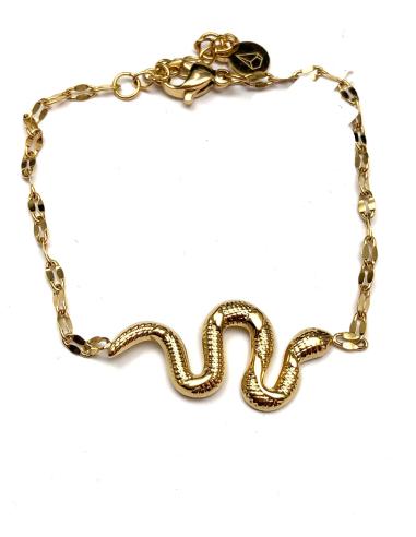 BONITAS PULSERAS DORADAS PARA MUJER CON SERPIENTES