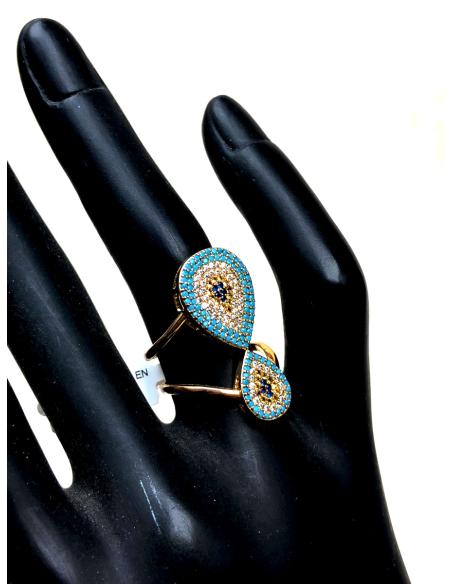 ANILLOS DORADOS DOS EN UNO LE ENCANTARA LO BIEN QUE SIENTA