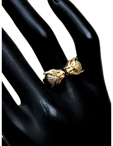 ANILLOS DORADOS DE MUJER CON DOBLE...