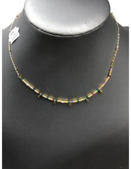 CADENAS MUJER MINIMALISTAS CON PIEDRAS VERDES MALAQUITA