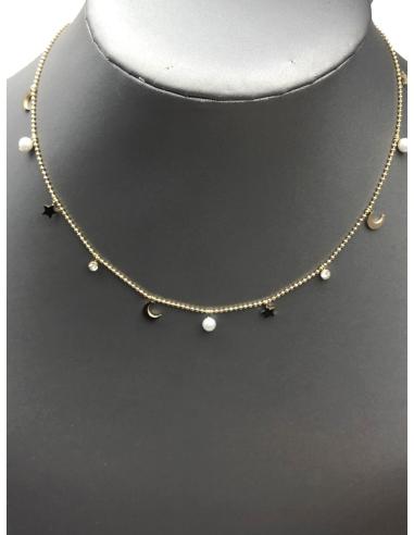 COLLARES FINOS QUE ESTAN TAN DE MODA CON PEQUEÑOS DIJES