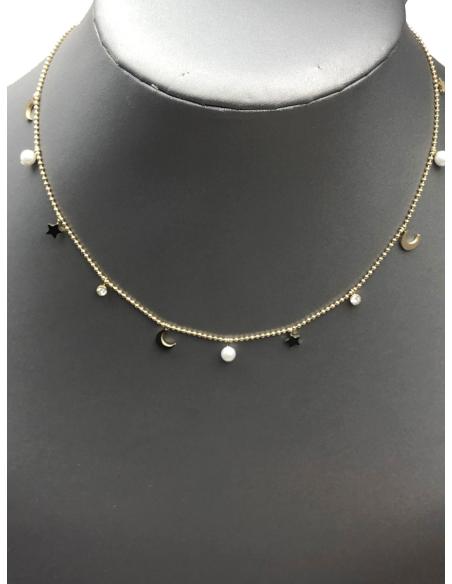 COLLARES FINOS QUE ESTAN TAN DE MODA CON PEQUEÑOS DIJES