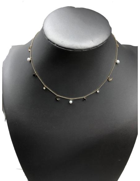 COLLARES FINOS QUE ESTAN TAN DE MODA CON PEQUEÑOS DIJES
