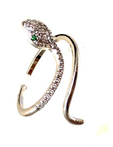 ANILLOS DE MUJER SERPIENTES PLATEADAS DISEÑO CLASICO RENOVADO