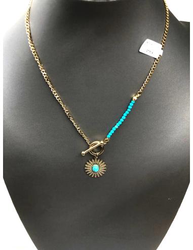 CADENAS MUJER CON CON COLGANTES SENCILLOS Y TURQUESA - Imagen 3