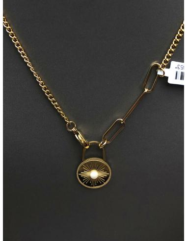 CADENAS MUJER DORADAS ACERO Y COLGANTES ORIGINALES