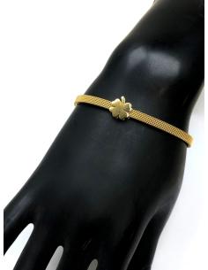 PULSERAS DORADAS CON TREBOL DISEÑOS CARGADOS DE ENCANTO 2