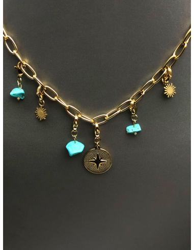 CADENAS MUJER CON CHARMS Y PIEDRAS...