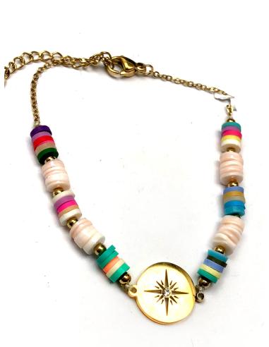 PULSERAS MUJER DE NACAR Y ACERO, PULSERAS BONITAS