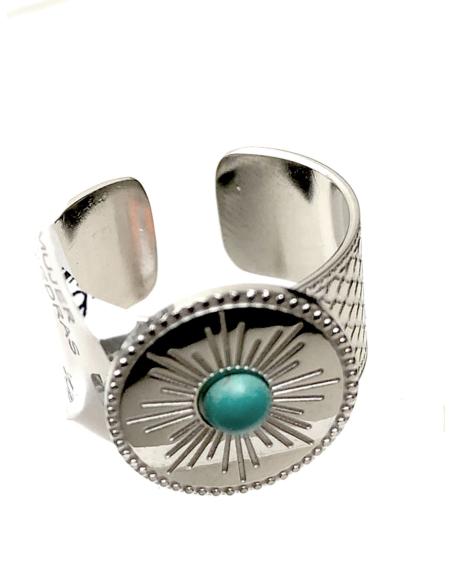 ANILLOS MUJER ACERO Y PIEDRAS NATURALES ONLINE - Imagen 1