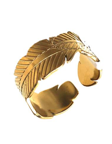 ANILLOS MUJER EN ACERO PLUMA INDIOS...