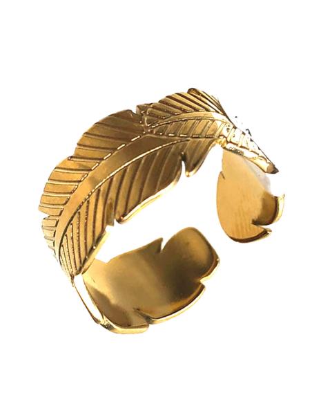 ANILLOS MUJER EN ACERO PLUMA INDIOS NAVAJOS, JOYAS ONLINE