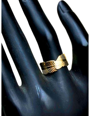 ANILLOS MUJER EN ACERO PLUMA INDIOS...