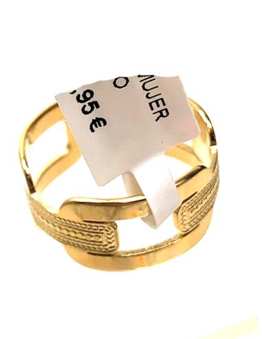 ANILLOS MUJER DE ACERO CADENA...