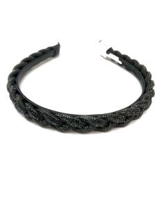 Imagen del producto DIADEMAS NEGRAS DE FIESTA MUY ELEGANTES TRENZA CON CRISTAL