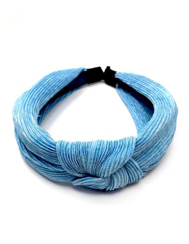 DIADEMAS AZUL CLARO DE MUJER CON DETALLE DE NUDO TURBANTE