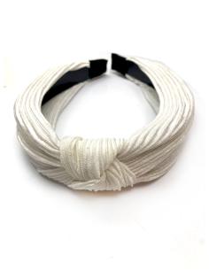 Imagen del producto DIADEMAS BLANCAS DE MUJER CON DETALLE DE NUDO TURBANTE
