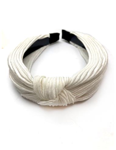 DIADEMAS BLANCAS DE MUJER CON DETALLE DE NUDO TURBANTE - Imagen 1