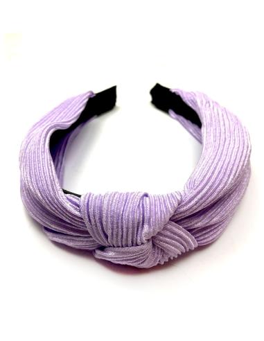 DIADEMAS LILAS DE MUJER CON DETALLE DE NUDO TURBANTE