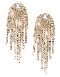 PENDIENTES DORADOS Y LARGOS PARA UN FABULOSO LOOK DE FIESTA - Imagen 1