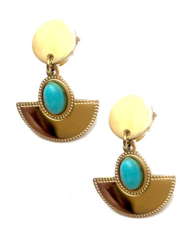 PENDIENTES MUJER PEQUEÑOS DE PIEDRAS NATURALES - Imagen 1