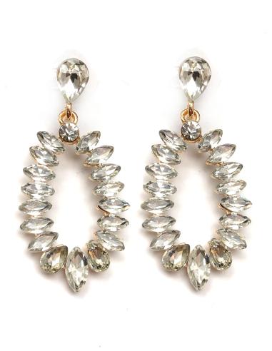 PENDIENTES PEQUEÑOS PARA MUJER DE FIESTA CON CRISTAL BRILLO - Imagen 1