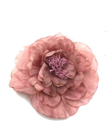 FLORES TELA ROSAS TONO MAQUILLAJE MUY BONITAS PARA BODAS