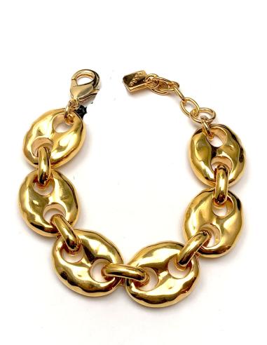 PULSERAS DORADAS ANCHAS MUJER CALABROTE, JOYERIA EL JARDIN DEL DESEO