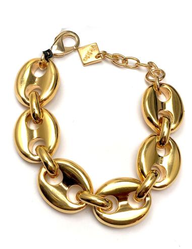 PULSERAS DORADAS ANCHAS MUJER...