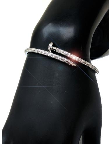 PULSERAS PARA MUJER PLATEADAS CON...