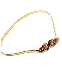 CINTURONES DE FIESTA DORADOS DE METAL ELASTICOS Y CIERRE ESCONDIDO - Imagen 1