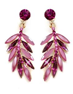 PENDIENTES BODAS FUCSIAS Y BUGAMBILIAS DE INVITADA PERFECTA